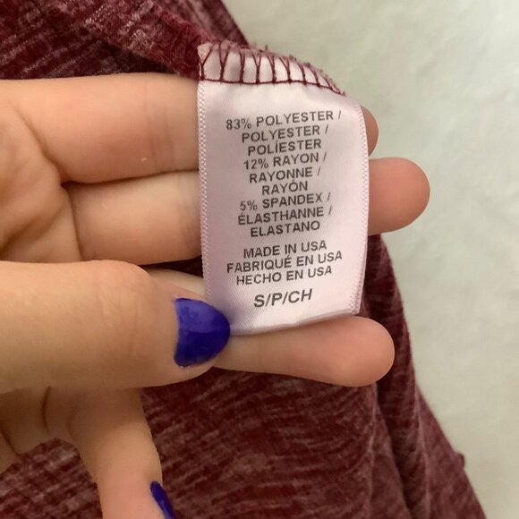 Bobeau Collection Long Cardigan Sweater Women Small Red USA Made Ribbed - Picture 3 of 8